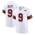 Kooe C.Browns #9 Grant Delpit Player White Alternate Home Game Stitched Jerseys