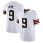 Kooe C.Browns #9 Grant Delpit Player White Vapor Untouchable Limited Home Game Stitched Jerseys