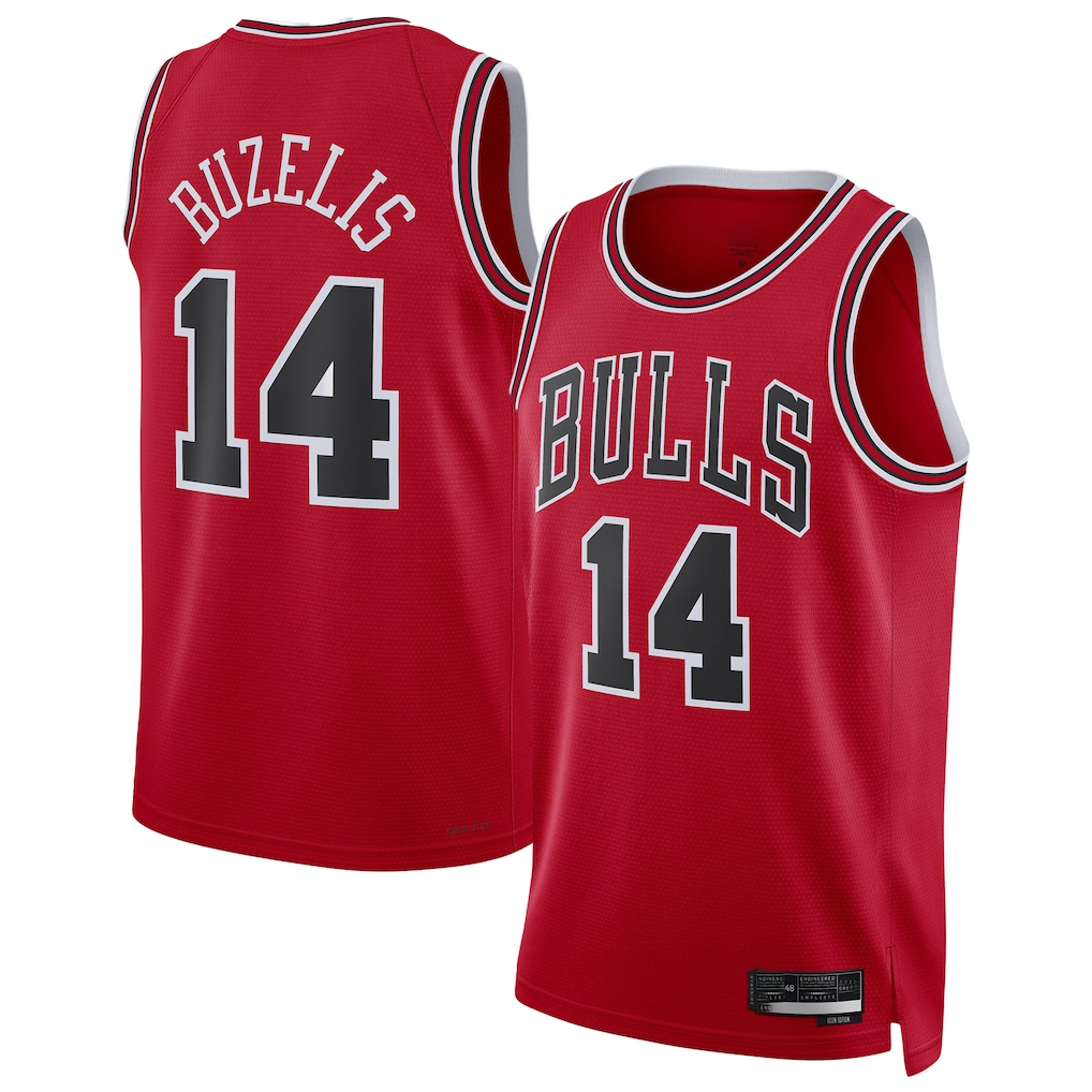 Kooe C.Bulls #14 Matas Buzelis Red Swingman Player Jerseys - Icon Edition