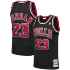 Kooe C.Bulls #23 Michael Jordan Mitchell & Ness Black 1997-98 Hardwood Classics Authentic Jerseys