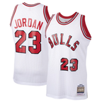 Kooe C.Bulls #23 Michael Jordan Mitchell & Ness White 1984-85 Hardwood Classics Rookie Authentic Jerseys