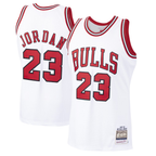 Kooe C.Bulls #23 Michael Jordan Mitchell & Ness White 1997-98 Hardwood Classics Authentic Jerseys