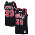 Kooe C.Bulls #33 Scottie Pippen Mitchell & Ness Black 1997-98 Hardwood Classics Swingman Jerseys