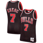 Kooe C.Bulls #7 Toni Kukoc Mitchell & Ness Black 1995-96 Hardwood Classics Swingman Jerseys