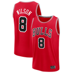 Kooe C.Bulls #8 Caleb Wilson Red 2026 Draft First Round Pick Fast Break Jerseys - Icon Edition