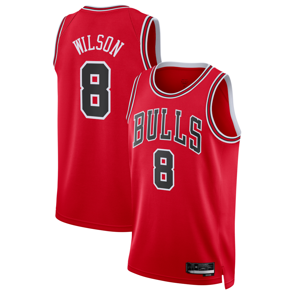 Kooe C.Bulls #8 Caleb Wilson Red 2026 Draft Swingman Jerseys - Icon Edition