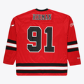 Kooe C.Bulls #91 Dennis Rodman Mitchell & Ness Red Big & Tall  Hockey Jerseys