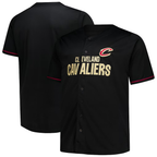 Kooe C.Cavaliers Black Big & Tall Pop Full-Button Jerseys