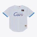 Kooe C.Cavaliers Mitchell & Ness White Head Coach Pinstripe Mesh Full-Button Baseball Jerseys