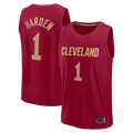 Kooe C.Cavaliers #1 James Harden  Wine Fast Break Replica Jerseys - Icon Edition