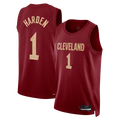 Kooe C.Cavaliers #1 James Harden Wine Swingman Jerseys - Icon Edition