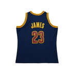 Kooe C.Cavaliers #23 LeBron James Mitchell & Ness Navy Big & Tall Hardwood Classics 2008-09 Swingman Jerseys