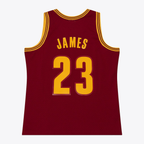 Kooe C.Cavaliers #23 LeBron James Mitchell & Ness Wine 2015-16 Swingman Jerseys