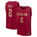 Kooe C.Cavaliers #2 Lonzo Ball Wine Fast Break Replica Jerseys - Icon Edition