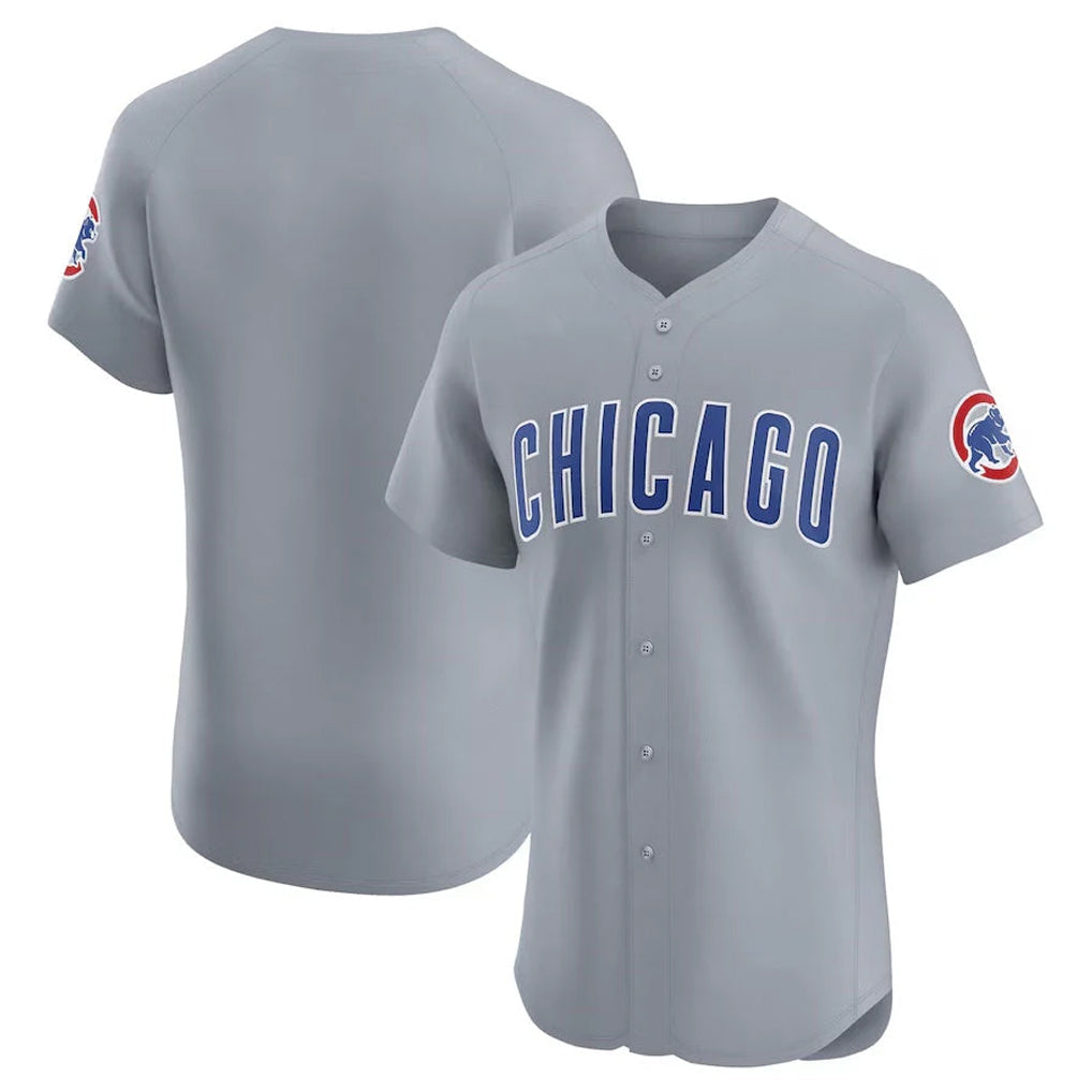Kooe C.Cubs Gray Road Limited Elite Home Game Blank Player Stitched Jerseys