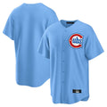 Kooe C.Cubs Light Blue Home Game Blank Player Stitched Jerseys