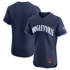 Kooe C.Cubs Navy City Connect Limited Elite Home Game Blank Player Stitched Jerseys
