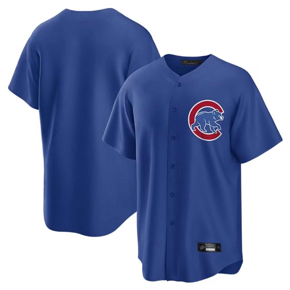 Kooe C.Cubs Royal Home Game Blank Player Stitched Jerseys