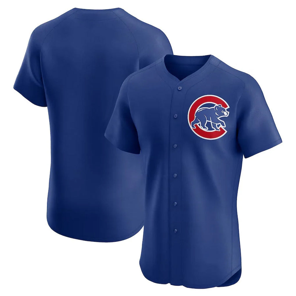 Kooe C.Cubs Royal Limited Elite Home Game Blank Player Stitched Jerseys