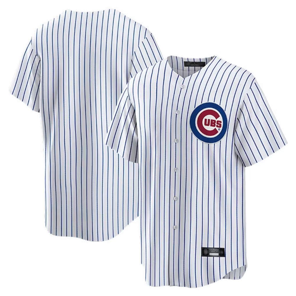 Kooe C.Cubs White Home Game Blank Player Stitched Jerseys