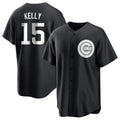 Kooe C.Cubs #15 Carson Kelly Player Black Game Stitched Jerseys