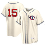 Kooe C.Cubs #15 Carson Kelly Player Cream Field of Dreams Home Game Stitched Jerseys