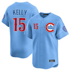 Kooe C.Cubs #15 Carson Kelly Player Light Blue Limited Home Stitched Jerseys