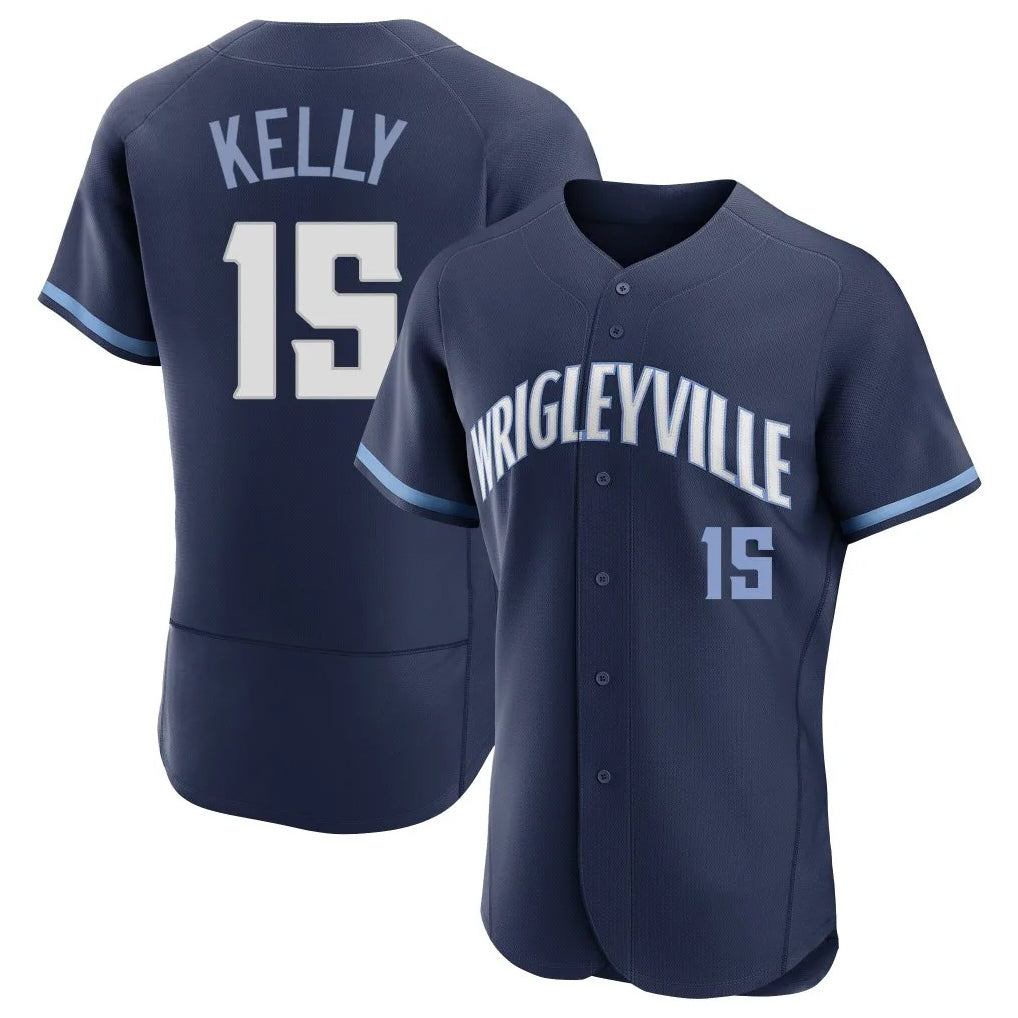 Kooe C.Cubs #15 Carson Kelly Player Navy City Connect Limited Elite Home Stitched Jerseys