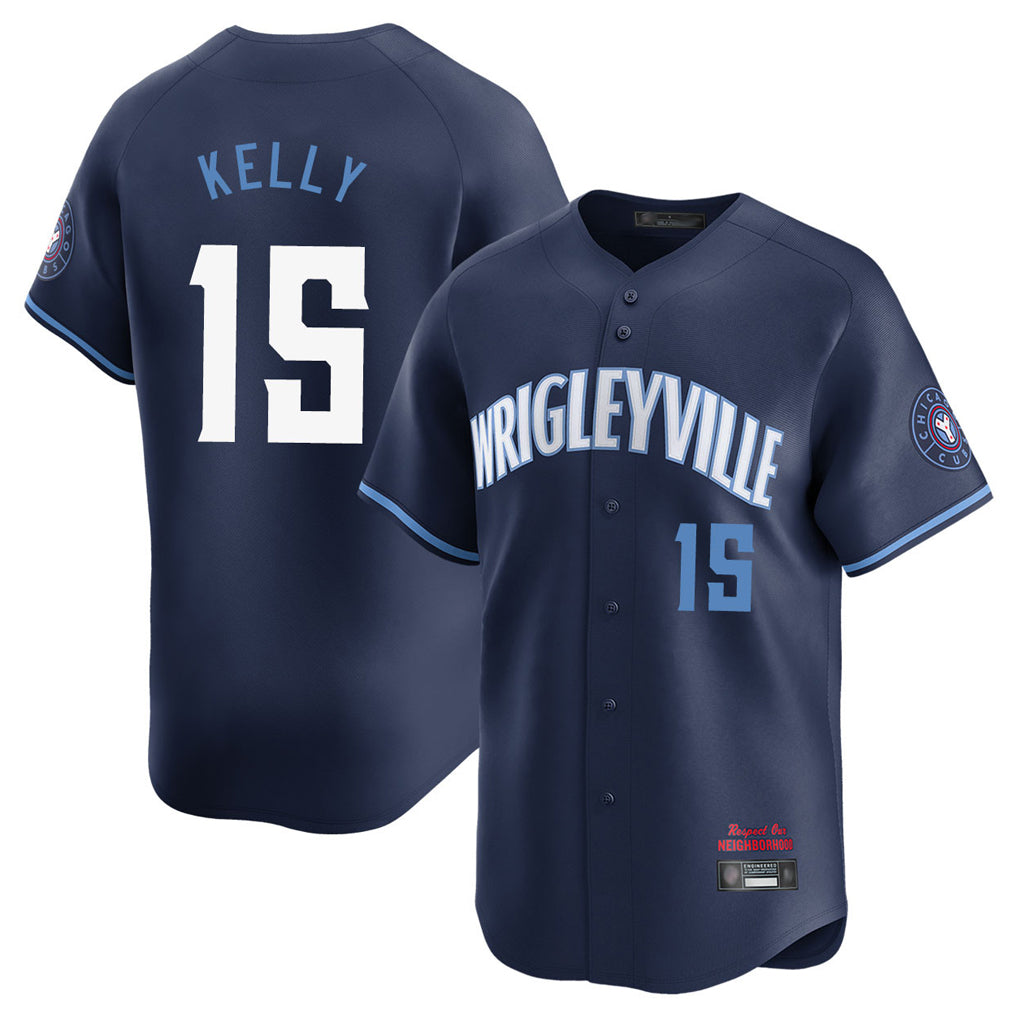 Kooe C.Cubs #15 Carson Kelly Player Navy City Connect Limited Home Stitched Jerseys