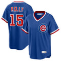 Kooe C.Cubs #15 Carson Kelly Player Royal T-shirt Cooperstown Collection Limited Stitched Jerseys