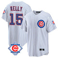 Kooe C.Cubs #15 Carson Kelly Player White 150th Anniversary Home Game Stitched Jerseys