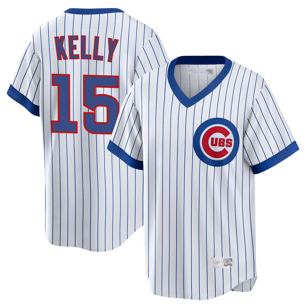 Kooe C.Cubs #15 Carson Kelly Player White T-shirt Cooperstown Collection Limited Stitched Jerseys