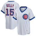 Kooe C.Cubs #15 Carson Kelly Player White T-shirt Cooperstown Collection Limited Stitched Jerseys
