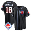 Kooe C.Cubs #18 Shota Imanaga Player Black Fashion Out 150th Anniversary Game Stitched Jerseys