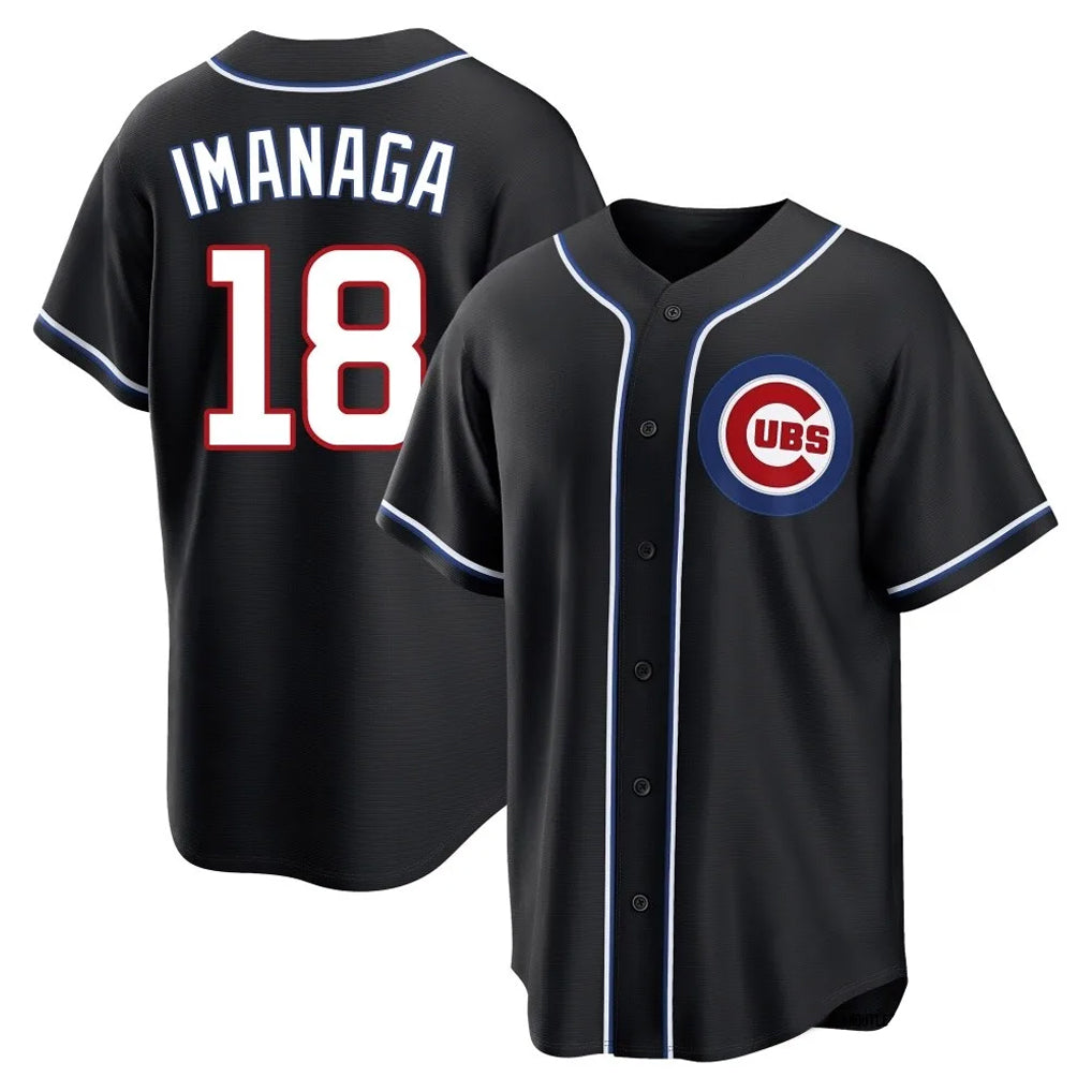 Kooe C.Cubs #18 Shota Imanaga Player Black Fashion Out Game Stitched Jerseys
