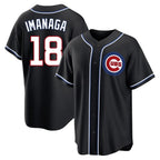 Kooe C.Cubs #18 Shota Imanaga Player Black Fashion Out Game Stitched Jerseys