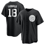 Kooe C.Cubs #18 Shota Imanaga Player Black Game Stitched Jerseys
