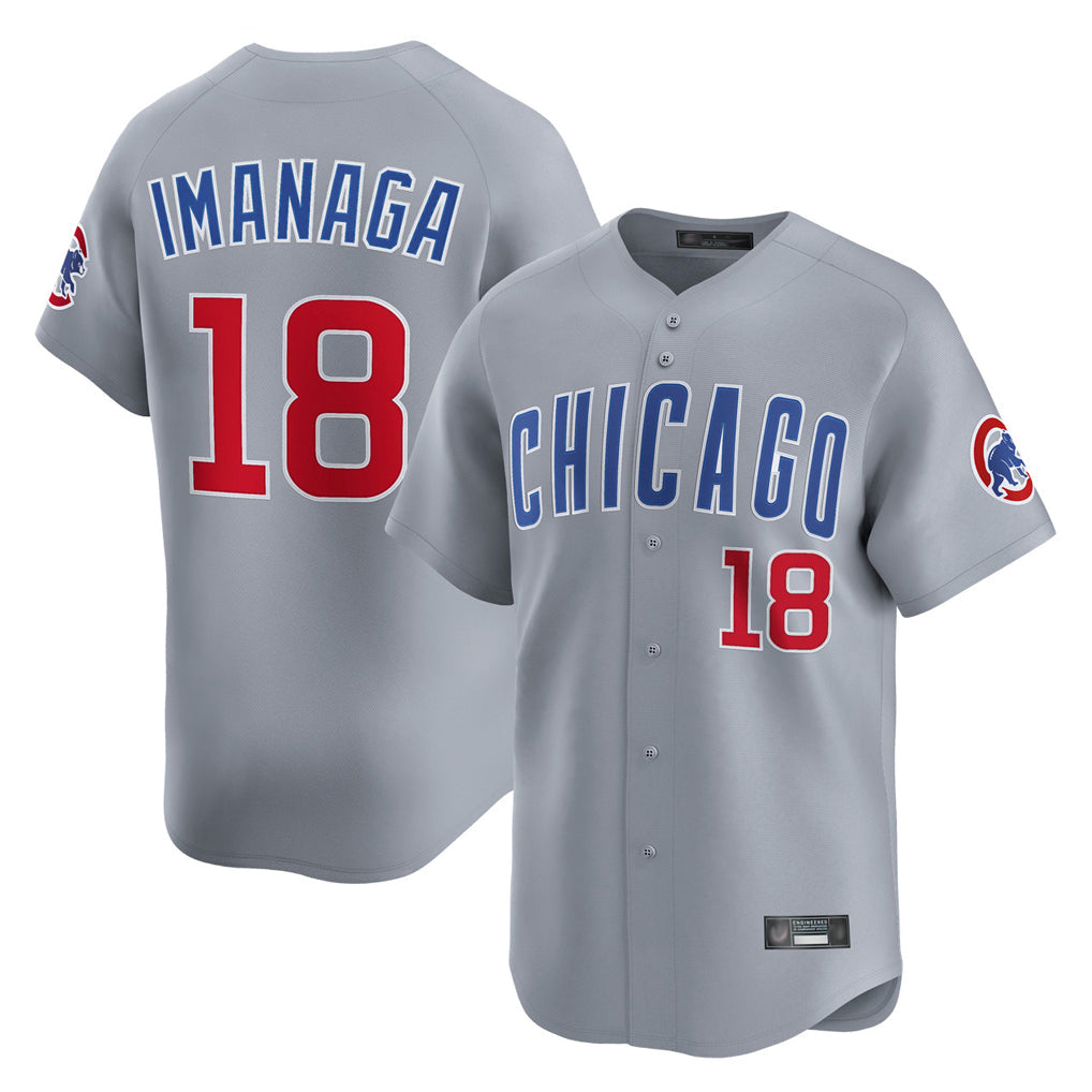 Kooe C.Cubs #18 Shota Imanaga Player Gray Road Limited Home Stitched Jerseys