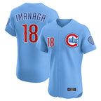 Kooe C.Cubs #18 Shota Imanaga Player Light Blue Limited Elite Home Stitched Jerseys