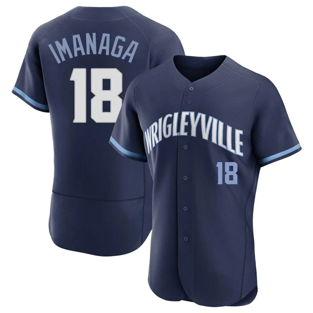 Kooe C.Cubs #18 Shota Imanaga Player Navy City Connect Limited Elite Home Stitched Jerseys