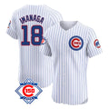 Kooe C.Cubs #18 Shota Imanaga Player White 150th Anniversary Limited Elite Home Game Stitched Jerseys