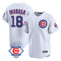Kooe C.Cubs #18 Shota Imanaga Player White 150th Anniversary Limited Home Game Stitched Jerseys