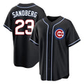 Kooe C.Cubs #23 Ryne Sandberg Player Black Fashion Out Game Stitched Jerseys