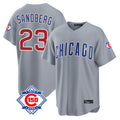 Kooe C.Cubs #23 Ryne Sandberg Player Gray 150th Anniversary Home Game Stitched Jerseys