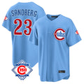 Kooe C.Cubs #23 Ryne Sandberg Player Light Blue 150th Anniversary Home Game Stitched Jerseys
