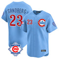 Kooe C.Cubs #23 Ryne Sandberg Player Light Blue 150th Anniversary Limited Home Stitched Jerseys
