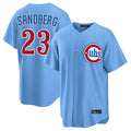 Kooe C.Cubs #23 Ryne Sandberg Player Light Blue Home Game Stitched Jerseys