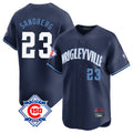 Kooe C.Cubs #23 Ryne Sandberg Player Navy City Connect 150th Anniversary Limited Home Stitched Jerseys