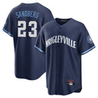 Kooe C.Cubs #23 Ryne Sandberg Player Navy City Connect Home Game Stitched Jerseys