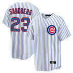 Kooe C.Cubs #23 Ryne Sandberg Player White Game Home Stitched Jerseys